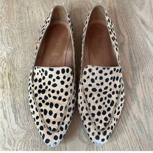 Madewell The Frances Skimmer in Dotted Calf Hair Size 8.5